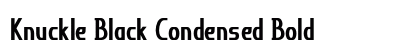 Knuckle Black Condensed Bold Preview