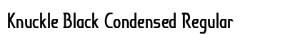Knuckle Black Condensed Regular Preview