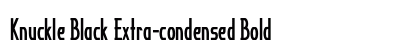 Knuckle Black Extra-condensed Bold Preview