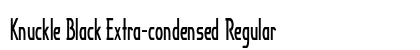 Knuckle Black Extra-condensed Regular Preview