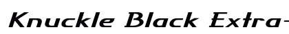 Knuckle Black Extra-expanded Italic preview