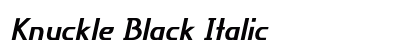 Knuckle Black Italic Preview