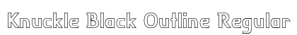 Knuckle Black Outline Regular preview