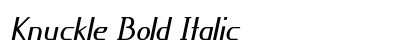 Knuckle Bold Italic preview