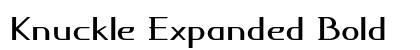 Knuckle Expanded Bold preview