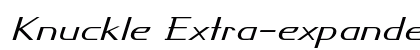 Knuckle Extra-expanded Italic preview