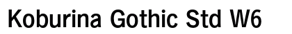 Koburina Gothic Std W6 preview
