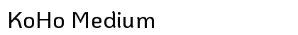 KoHo Medium preview