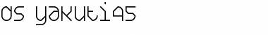 DS Yakuti45 Regular Font