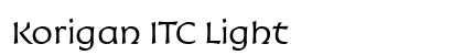 Korigan ITC Light preview