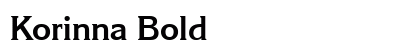Korinna Bold Preview
