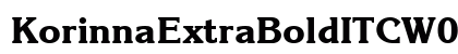 KorinnaExtraBoldITCW05-Rg Regular preview