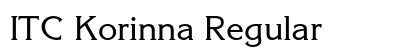 ITC Korinna Regular Font