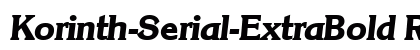 Korinth-Serial-ExtraBold RegularItalic preview