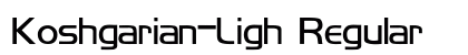 Koshgarian-Ligh Regular preview