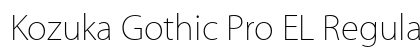 Kozuka Gothic Pro EL Regular preview