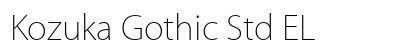 Kozuka Gothic Std EL preview