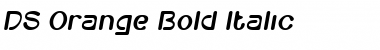 DS-Orange Bold Italic Font