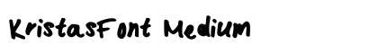 KristasFont Medium preview