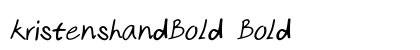 kristenshandBold Bold preview