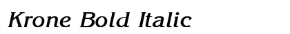 Krone Bold Italic Preview
