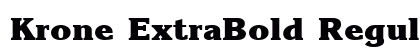 Krone ExtraBold Regular preview
