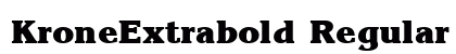 KroneExtrabold Regular preview