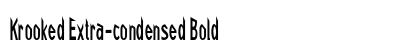 Krooked Extra-condensed Bold Preview
