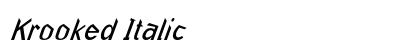 Krooked Italic preview