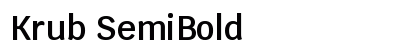 Krub SemiBold Preview