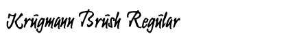 Krugmann Brush Regular preview