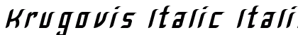 Krugovis-Italic Italic preview