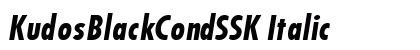 KudosBlackCondSSK Italic preview