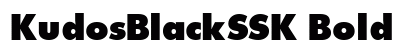 KudosBlackSSK Bold preview
