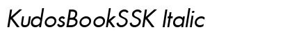 KudosBookSSK Italic preview
