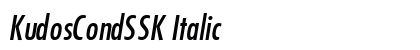 KudosCondSSK Italic Preview
