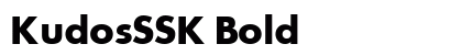 KudosSSK Bold preview