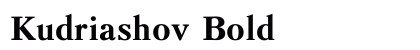 Kudriashov Bold preview