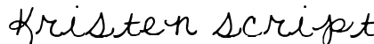 Kristen script alt alt preview
