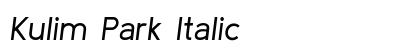 Kulim Park Italic preview