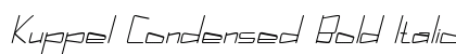 Kuppel Condensed Bold Italic preview