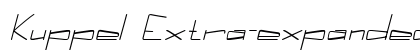 Kuppel Extra-expanded Bold Italic Preview