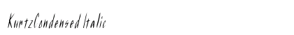 KurtzCondensed Italic preview