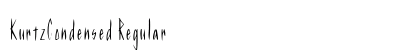 KurtzCondensed Regular Preview