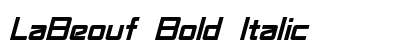 LaBeouf Bold Italic Preview