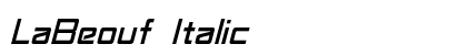 LaBeouf Italic preview