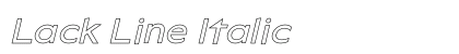 Lack Line Italic preview