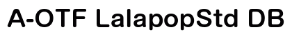 A-OTF LalapopStd DB preview