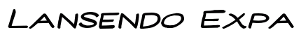 Lansendo Expanded Italic Preview