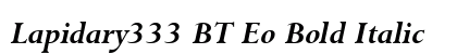 Lapidary333 BT Eo Bold Italic preview